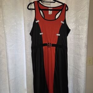 Marvel Women's Bold Red and Black Dress